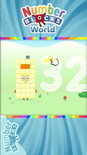 Numberblocks World - Meet Numberblock Thirty Two and Learn How to Trace the Number 32 | BlueZoo Game