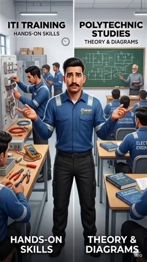 ITI karein Ya Polytechnic? 😳 #shorts #electrical #electrician