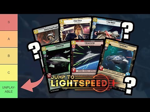 🏆 The Definitive Legendary Tier List (Jump To Lightspeed) - Star Wars Unlimited Tier List