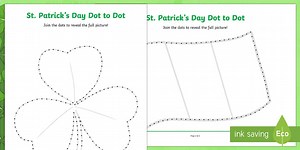 St Patrick's Day Dot to Dot Worksheet