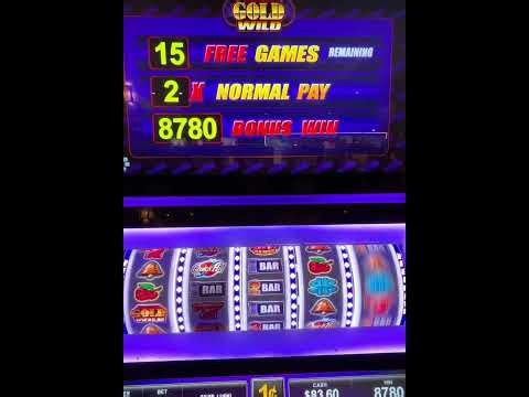 Quick Hits “Gold Wild” free game bonus! Old school slots @ $3 max bet!