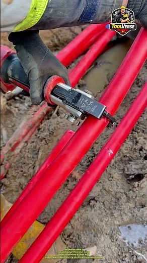Cutting Power Cables Using a Professional Cable Cutter #Infrastructure #WorksiteSafety