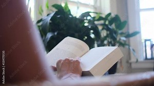 woman alone at home reading free tranquility studying personal time personal care concept solitude interior calm self-knowledge personal development empowered women