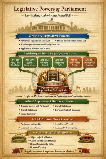 Administrative Federalism in India | Articles 256–263 | UPSC | #youtubeshorts