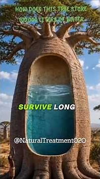 How does this tree store 100,000 liters of water