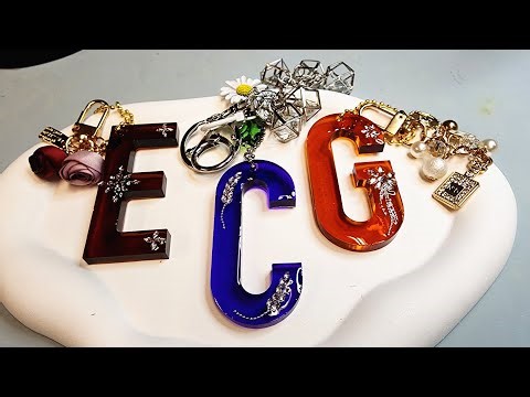 Trending DIY Resin Keychain Tutorial | How to Make Stunning Letter Keychains | Easy Epoxy Crafts