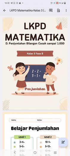 LKPD Matematika Kelas 3: Penjumlahan sampai 1000