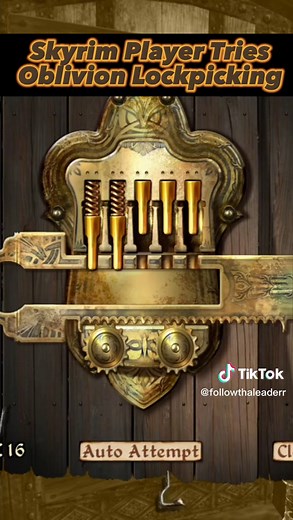 Trying Oblivion Lockpicking for the First Time in Skyrim