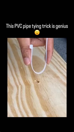 GLITCH FUNS 💪 on Instagram: "- The post demonstrates a DIY hack for joining PVC pipes by threading a zip tie through one pipe’s end using a wooden dowel for leverage, then looping and tightening it around both pipes for a secure, tool-free connection. - Posted just hours ago by @Zzzenitsu___, a casual video-sharing account, the clip has amassed 134,000 views and 207 replies, mostly from Indonesian users praising its simplicity for home repairs. - Similar zip tie plumbing tricks circulate online