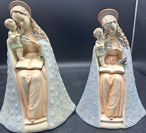 Hummel Goebel Flower Madonna Figurine #10/1: Mary With Baby Jesus & Bird - Etsy