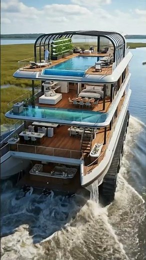 The 4-Story Amphibious Goliath – Giant Land & Sea Home