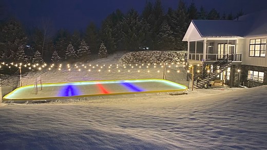 How to build a backyard ice rink that feels like magic