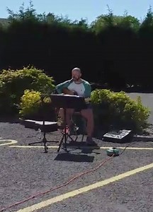 Residents and the home team of Lakes Nursing Home thank local musician Jason Fahy for giving so generously of his time to come and entertain us from the safety of the home's car park. Your support is so very much appreciated Jason. #THANKYOU #community #inthistogether Lakes #nursinghome #killaloe Visit us on http://bit.ly/lakesNH | Mowlam Healthcare