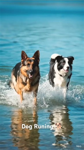 Dogs Runing on water💦 🐕#shortsfeed #cute #ai #shortvideo #viralvideo #animation #dogs #shorts