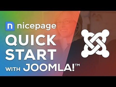How to create a Joomla website with Nicepage Joomla template and extension