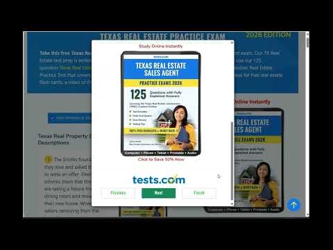 Texas Real Estate Sales Agent Licensing Practice Test