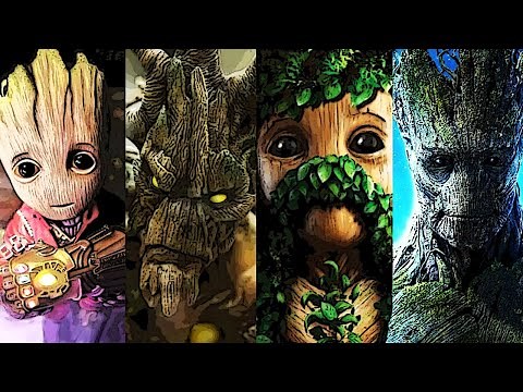EVOLUTION of Groot in Movies TV shows and Cartoons 2010 - 2022 I am Groot