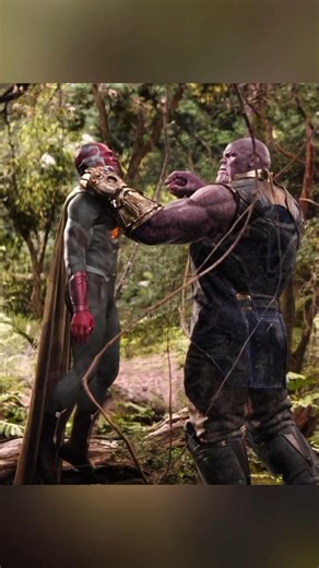 What If... Vision Faced Thanos💀 | MCU Edit #edit #marvel #movieshorts