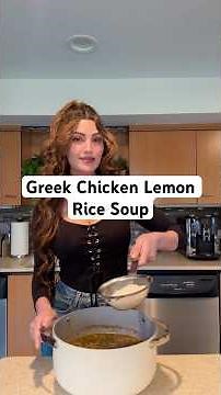 Avgolemono (Greek Chicken Lemon Rice Soup)