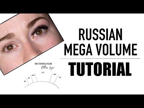 Mega Russian Volume Lash Extension Tutorial | Under 50% Coverage!