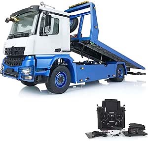 TOUCAN RC HOBBY JDM 196 1/14 Rc Flatbed Wrecker Tow Truck for 4X4 Recovery Vehicle Model for Adult