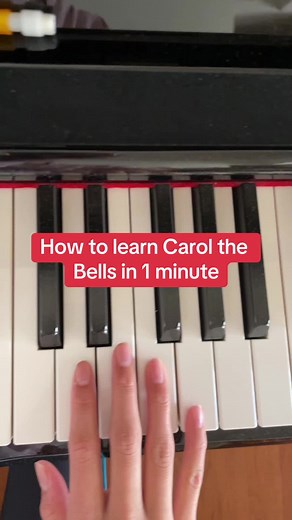 🎄🎅 how to play carol the bells for beginners ** PLAY AN OCTAVE HIGHER right hand: F E F D left hand: D C A# A #fypシ #fyp #easypiano #easypianotutorial #pianotutorial #piano #music #christmas #boredathome