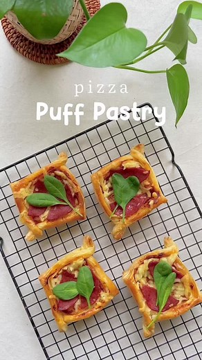 Easy Pizza Puff Pastry Recipe Video