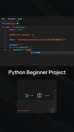 Python project for beginners