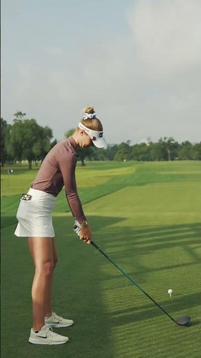 Round two starts now ⌛️ Nelly Korda is fixing to have herself a major Friday