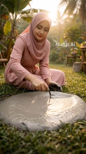 “Creative Genius: Turning Cement Into Flower Design 🌸✨”#shorts #nishatai