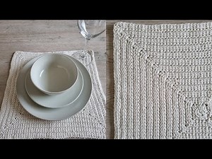 CROCHET TUTORIAL: SQUARE PLACEMAT