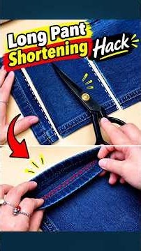 Pant Alteration Ki Perfect Finishing Kaise Karein? 💯 #sewinghack #lifehacks #silaitips