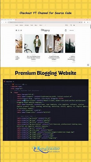 Stunning Blog Website Design 🔥 HTML CSS JavaScript #websitedesign