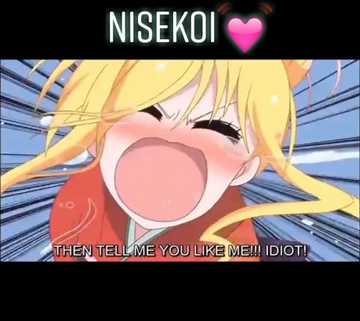 Nisekoi Funny Moments: When She Forces Him to Confess😂