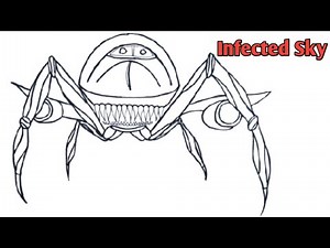 Drawing The Infected Sky ( Mutant Airplane ) ‪@SkunArtDrawing‬ #drawing #infectedsky
