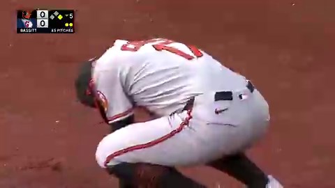 Colton Cowser just made this great catch in foul territory in the RF corner.He quickly threw the ball in and appeared to be in significant pain. Craig Albernaz and a trainer checked on him and Cowser is remaining in the game.This play had a 55% catch probability, per Statcast
