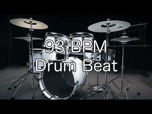 93 BPM Rock Drum Beat for Musical Practise