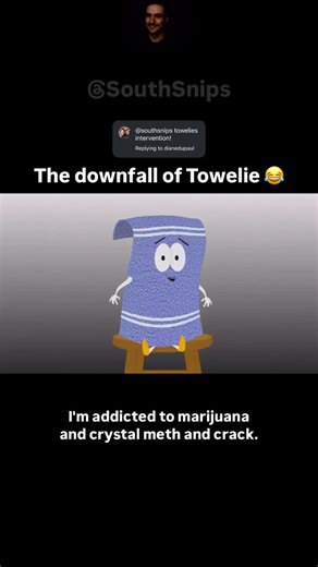 South Park Peels 🍌 on Instagram: "💥 Fun Fact: South Park – Season 14, Episode 7 “Crippled Summer” Originally aired: April 28, 2010 This episode is iconic for its full parody of “Intervention”, giving Towelie a dramatic, drug-addicted reality-TV storyline — complete with title cards, emotional music, and confessional interviews. Meanwhile, Jimmy and Timmy end up in a summer camp rivalry that spoofs classic Looney Tunes violence, creating one of the funniest dual-plot episodes of t