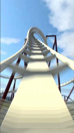 Unique inversions ahead! #rollercoaster #nolimits2 #concept #B&M