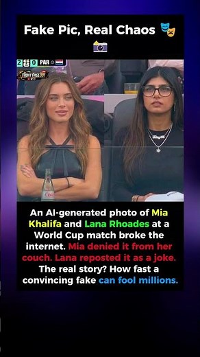 Mia Khalifa & Lana Rhoades World Cup Photo Is FAKE – AI Deepfake Exposed