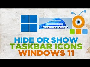 How to hide or show Taskbar Icons in Taskbar Setting in windows 11