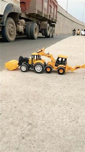 Remote control JCB Excavator truck loader accident and dumper truck testing and review 😱#viral