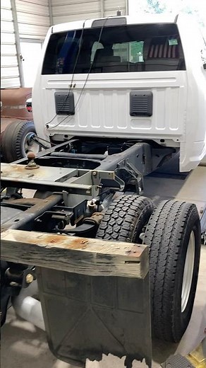 Cab and Chassis Dodge Ram 3500 Cummins Flatbed Build - Part 1 #cummins #welding #flatbed #truck