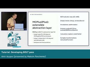 2023 EuroLLVM - Tutorial: Developing BOLT pass