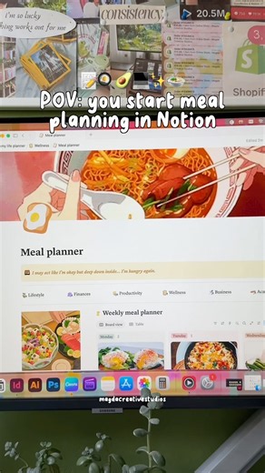 Start meal planning in Notion 📝🍳🥑 #notion #notiontemplate #notionapp