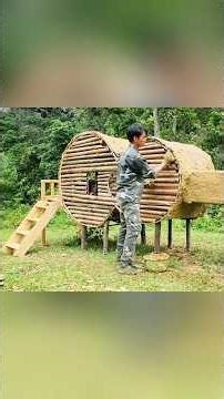 This Guitar-Shaped Shelter Is Unlike Anything You’ve Seen #amazingshelter #creativebuild #shortvideo