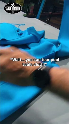wait ... you can tear pool table cloth?