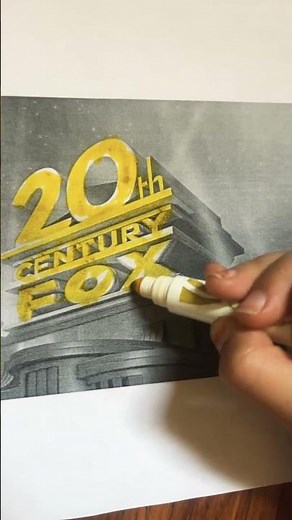 Coloring in 20th century fox #drawing #20thcenturyfox