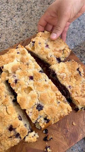 Blueberry crumb cake soft buttery summer dessert