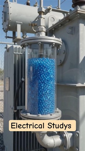 Why silica gel in a transformer breather change from blue to pink? #industrialtransformers #shorts